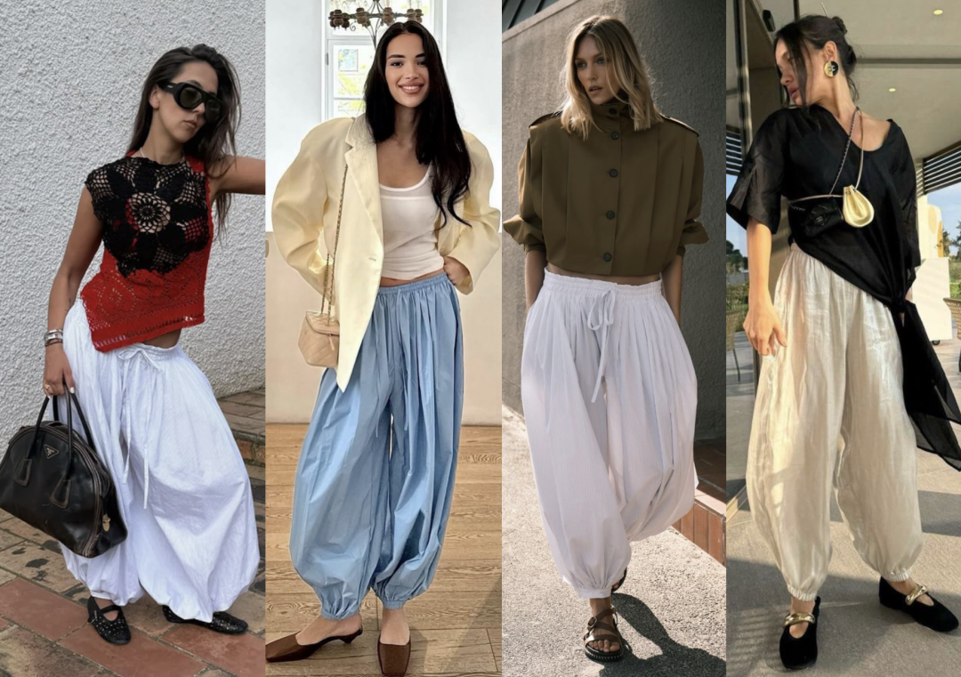 how to wear balloon pants